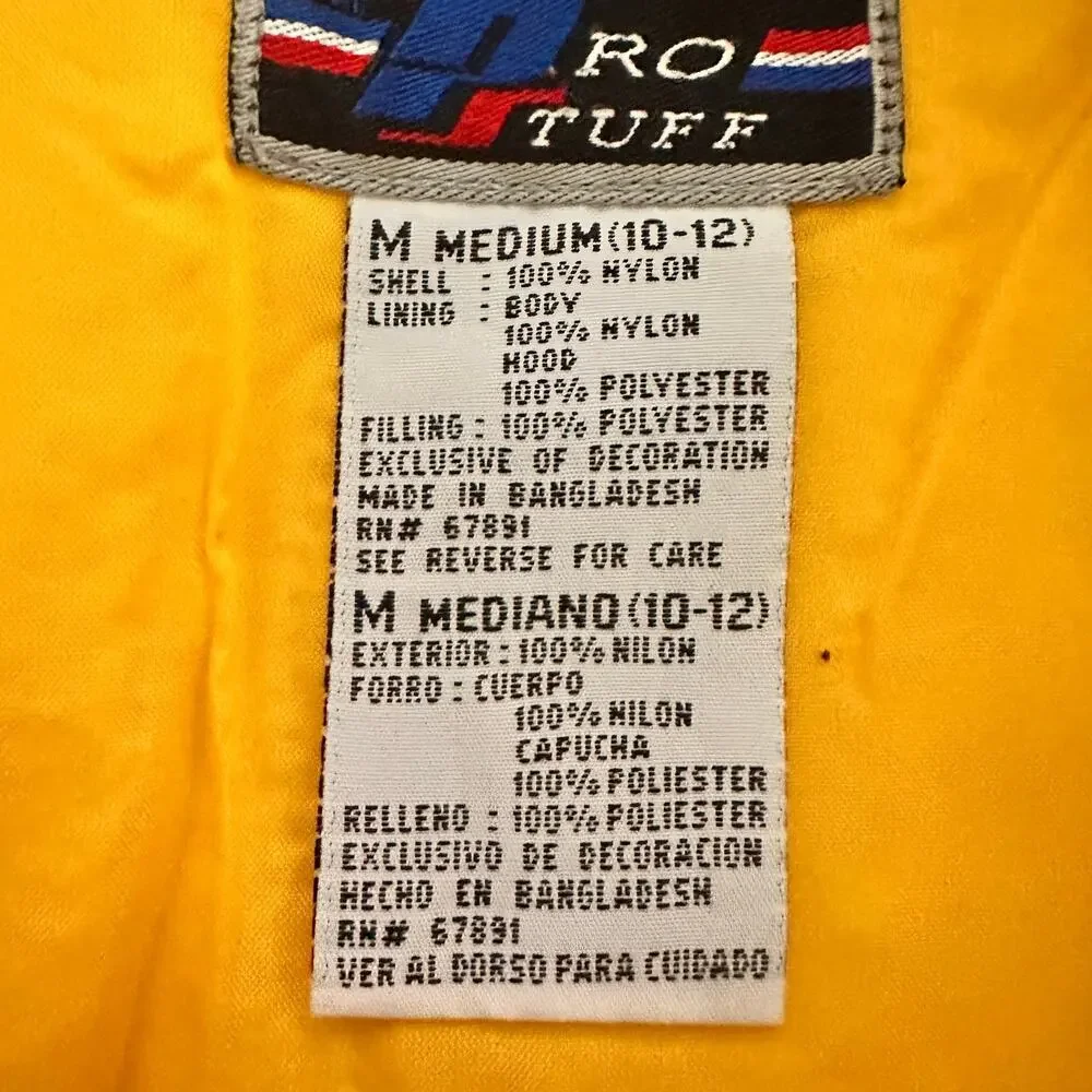 Vintage 90s Minnesota Vikings NFL Puffer Jacket Pro Size Medium (10-12) Women's